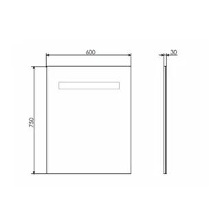 Зеркало  Comforty Виола 60 00-00005257 60 см